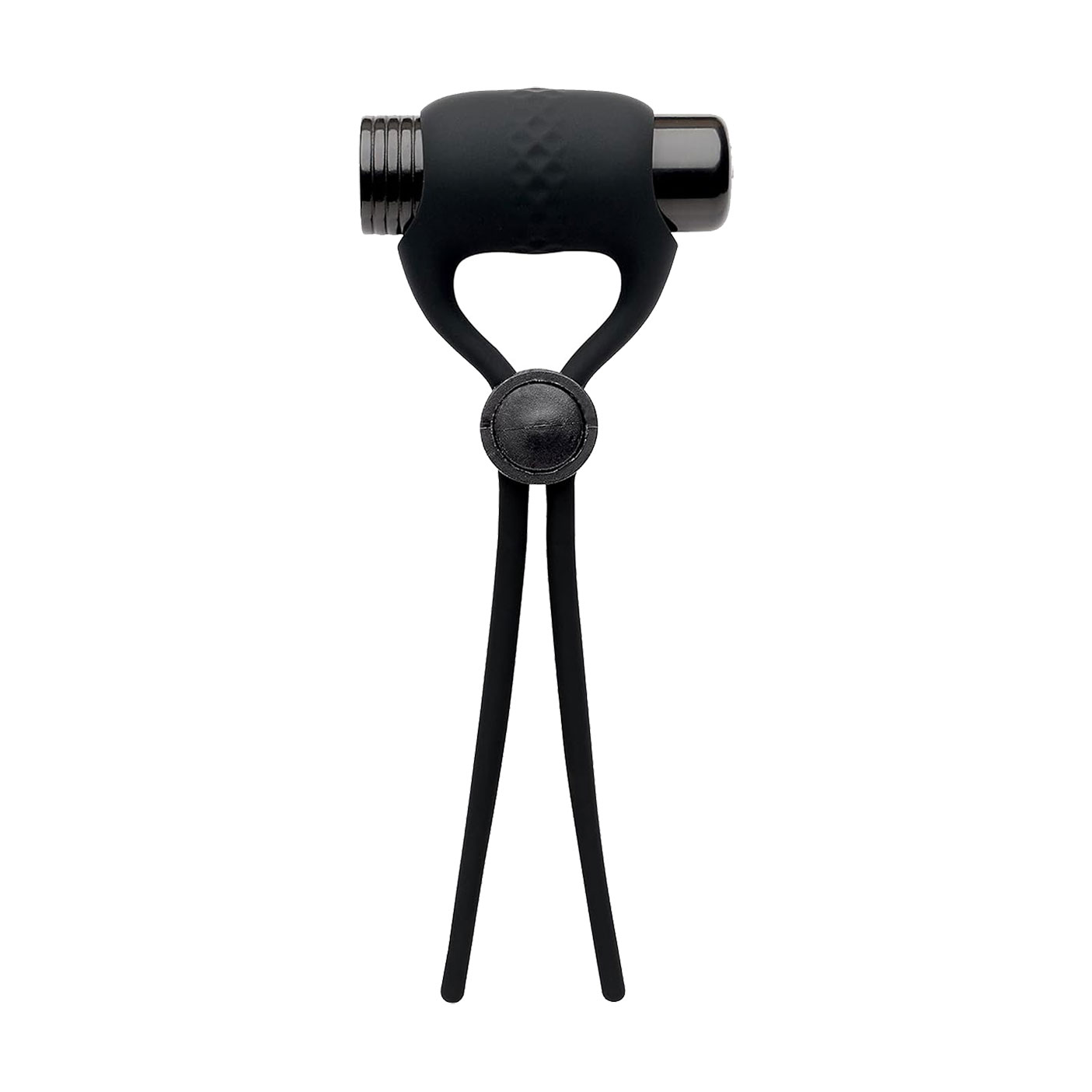 Ерекційне кільце з віброкулею So Divine Men Adjustable Vibrating Ring чорне, 1 шт