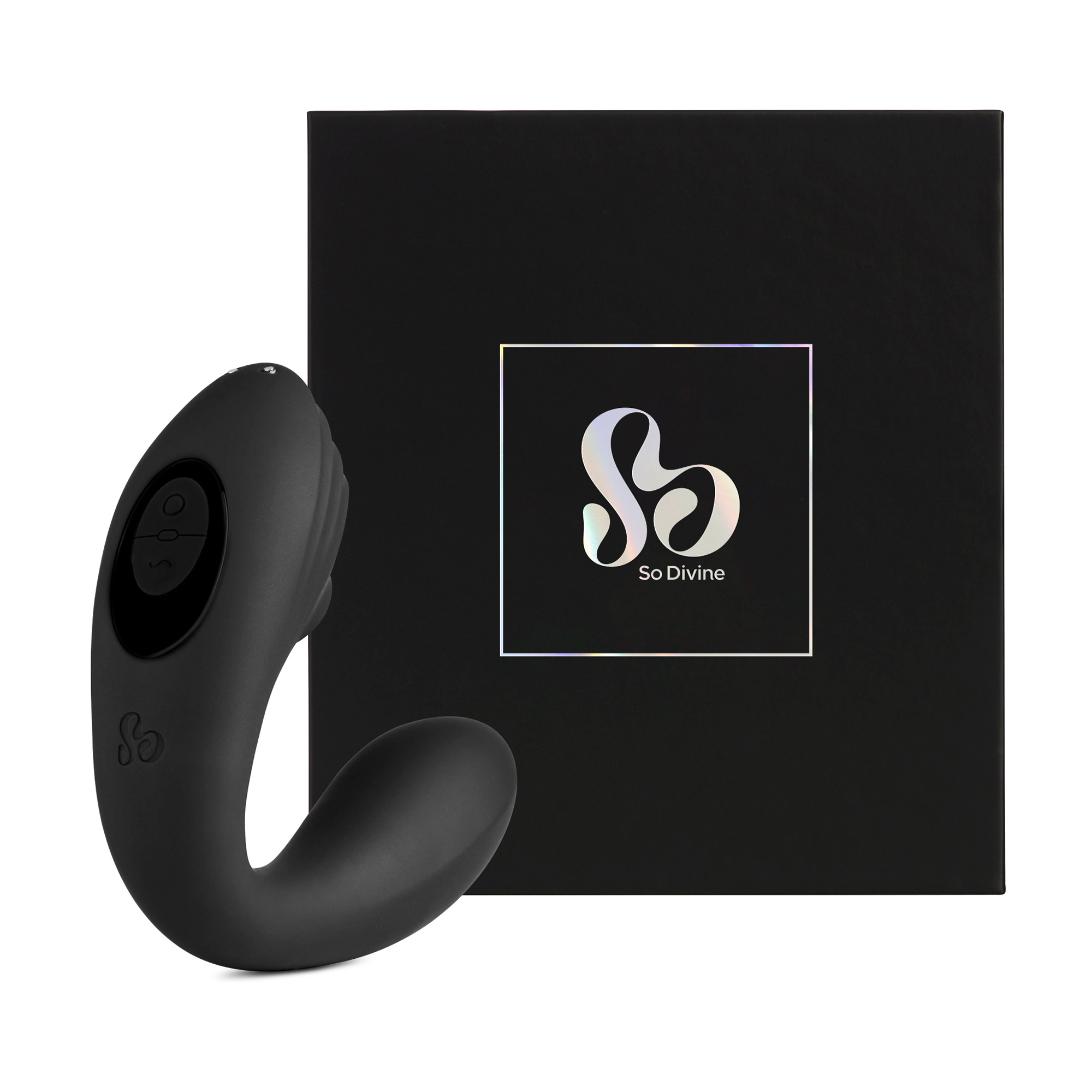 Кліторально-вагінальний вакуумний вібратор So Divine Pearl Vibe G-Spot &amp; Clitorale Simulator чорний, 1 шт