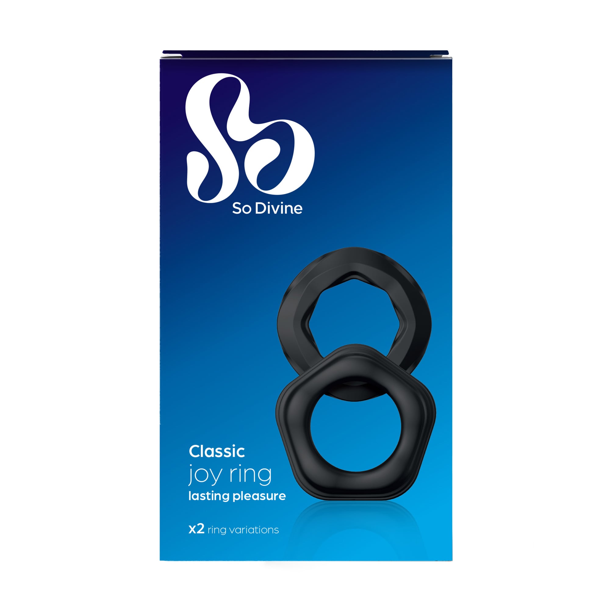 Набір ерекційних кілець So Divine Classic Joy Ring чорний, 2 шт