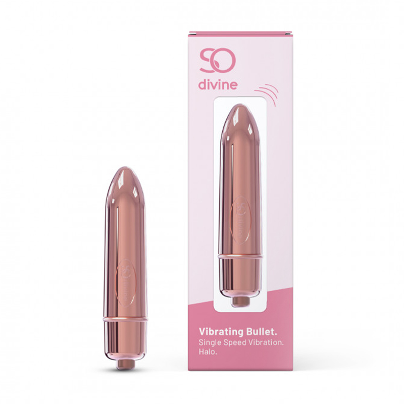Віброкуля So Divine Vibrating Bullet Rose Gold Halo рожева, 7.6 см, 1 шт